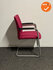 Comforto 5588 vergaderstoel - bestaand roze stoffering - grijs slede onderstel