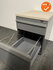 Ladeblok - 57x42x57cm - Antraciet - 2 lades - Grijze kunststof front 