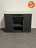 Roldeurkast - Basic - 75x100x45 - Refurbished - Antraciet met Antraciete deuren - Halifax tabbaco Topblad 