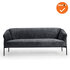 Luxe Designbank - Antraciet - 2-zits + armleuningen