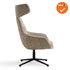 Luxe ster-poots Fauteuil - Met hoofdsteun - Beige stoffering