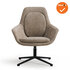 Luxe ster-poots Fauteuil - Zonder hoofdsteun - Beige stoffering