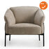 Luxe kamerstoel - Beige teddy stoffering