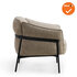 Luxe kamerstoel - Beige teddy stoffering