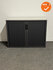 Roldeurkast - Basic - 75x100x45 - Refurbished - Antraciet met Antraciete deuren - Halifax tabbaco Topblad 