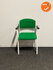Vergaderstoel - Groen/Wit - Refurbished - Armleuningen