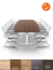 Tube - Vergadertafel - 320x120 - Bootvormig - Wit - Nieuw