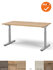 Mauforce Bureau - Handmatig verstelbaar - Zilvergrijs onderstel - 180x80