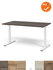 Mauforce Bureau - Handmatig verstelbaar - Wit onderstel - 200x80