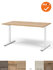 Mauforce Bureau - Handmatig verstelbaar - Wit onderstel - 160x80