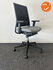Gispen Zinn bureaustoel - 3D Armleggers - Lichtgrijze zitting - Zwart netweave - Zwart voetkruis 