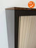 Aspa - Roldeurkast - 137x120x47 cm - Antraciet met beige deuren - metalen deuren