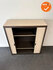 Blerick - Roldeurkast - 137x120x47 cm - Antraciet met beige deuren 