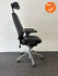 RH Logic 400 - Nieuwe zwarte kunstleren bekleding - Met hoofdsteun - Zilvergrijs voetkruis -  8S XL armleuningen