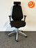 RH Logic 400 XL - nieuwe zwarte stoffering  - Grijs voetkruis - Verhoogde gasveer - inclusief hoofdsteun
