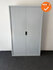 Basic - Roldeurkast - 198x120x45 cm - Zilvergrijs- B-keuze - met metalen deuren