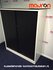 Roldeurkast - Ahrend - 144x120x45cm - wit - topblad naar keuze