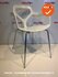 Design stoel - Desalto Trace - Wit met chroom onderstel