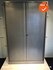 Roldeurkast - Ahrend - 195x120x45cm - Zilvergrijs met zilvergrijs metalen deuren