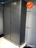 Roldeurkast - Ahrend - 195x120x45cm - Zilvergrijs met zilvergrijs metalen deuren