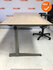 Ahrend bureau - 180x90 cm - Grijs Eiken - volkern - 500 - Kleur poot naar keuze