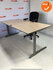 Ahrend bureau - 180x90 cm - Grijs Eiken - volkern - 500 - Kleur poot naar keuze