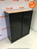 Roldeurkast - Ahrend - 144x120x45cm - zwart