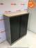 Roldeurkast - Ahrend - 144x120x45cm - zilvergrijs - topblad naar keuze