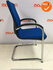 Ahrend 230 - Chroom frame - Blauwe stoffering