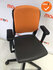 Ahrend 230 - medium rug - oranje rug - antraciete zitting - kunstleer