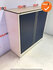 Roldeurkast - Ahrend - 110x120x45cm - wit met donkerblauwe deur - Topblad naar keuze