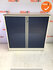 Roldeurkast - Ahrend - 110x120x45cm - wit met donkerblauwe deur - Topblad naar keuze