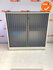 Roldeurkast - Ahrend - 110x120x45cm - wit met transparante deur - topblad naar keuze