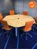 Ahrend vergadertafel - 200cm - Ahorn - zilvergrijs onderstel