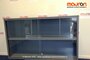 Schuifdeurkast - Ahrend - antraciet - 71x120x35cmB - glas