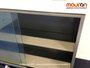 Schuifdeurkast - Ahrend - antraciet - 71x120x35cmB - glas