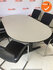 Ahrend vergadertafel - 200 x 113cm - ovaal - Grijs - Trespa