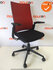 Ahrend 2020 - Hoge rug - rood netweave - Nieuw zwart gestoffeerde zitting - Tweedehands
