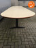 Ahrend vergadertafel - 530x120cm - ovaal - hout - Ahorn