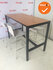 Bartafel - 160x80 - antraciet frame - beuken blad
