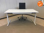 Ahrend 500 bureau - 180x80cm - wit - melamine - refurbished