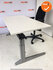 Refurbished Werkplek - Inclusief ladeblok en bureaustoel - Ahrend Essa - 160x80 - Wit hout - In hoogte verstelbaar - Zilvergrijs Essa